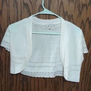 White Crop Sweater